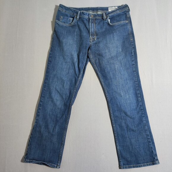 Buffalo jeans Driven-x Basic straight stretch men's 36X30 medium washed indigo - Picture 1 of 13